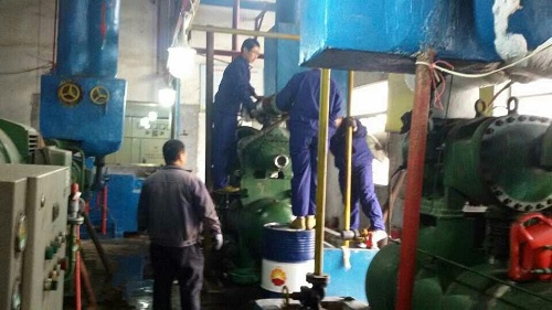 冷库改造施工现场